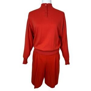 Mondi Womens Short Set Sweater 38 - 50% Cotton 50% Acrylic - Shorts 42 100% Wool